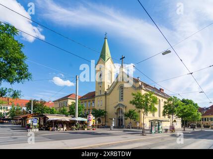 Graz, Platz Franz-Josef-Platz, Heilandskirche in der Region Graz, Steiermark, Österreich Stockfoto