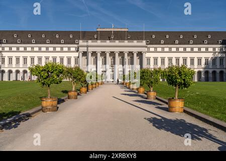 Das Kurfürstliche Schloss Koblenz, Rheinland-Pfalz, Deutschland, Stockfoto