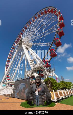 China, Hongkong, Hong Kong Island, Hong Kong Observation Wheel Stockfoto