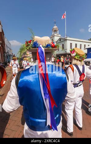 England, Kent, Faversham, Annual Festival of Transport, Gruppe von Morris-Tänzern Stockfoto