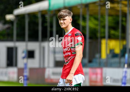 Neath, Wales. 3. August 2024. Ralf Roberts aus Wales während des U16 Four Nations Rugby League Championship-Spiels zwischen Wales und England Community Lions am 3. August 2024 bei den Lextan Gnoll in Neath, Wales, Großbritannien. Quelle: Duncan Thomas/Majestic Media. Stockfoto