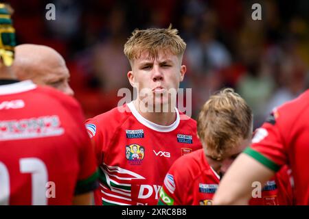 Neath, Wales. 3. August 2024. JAC Jones of Wales während des U16 Four Nations Rugby League Championship-Spiels zwischen Wales und England Community Lions am 3. August 2024 bei den Lextan Gnoll in Neath, Wales, Großbritannien. Quelle: Duncan Thomas/Majestic Media. Stockfoto