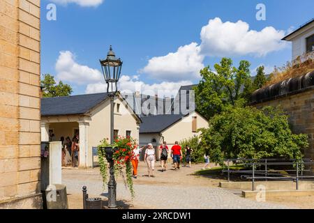 Festung Königstein Festung Königstein in der Sächsischen Schweiz. Königstein Sachsen Deutschland *** Festung Königstein Festung Königstein in der Sächsischen Schweiz Königstein Sachsen Deutschland Stockfoto