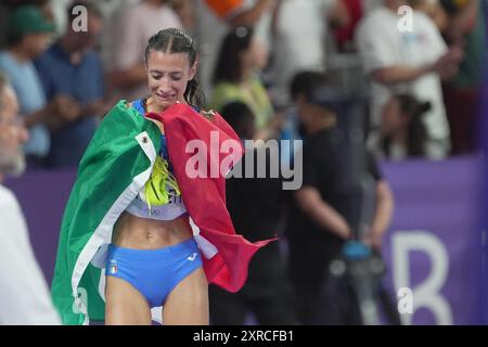 Parigi, Frankreich. August 2024. Nadia Battocletti beim Finale der Frauen 10000 bei den Olympischen Sommerspielen 2024 am Freitag, den 9. August 2024 in Paris, Frankreich. (Foto: Spada/LaPresse) Credit: LaPresse/Alamy Live News Stockfoto