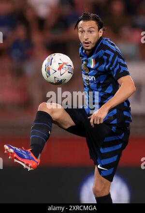 Monza, Italien, 7. August 2024. Matteo Darmian vom FC Internazionale während des Freundschaftsspiels vor der Saison im U-Power Stadium in Monza. Der Bildnachweis sollte lauten: Jonathan Moscrop / Sportimage Stockfoto