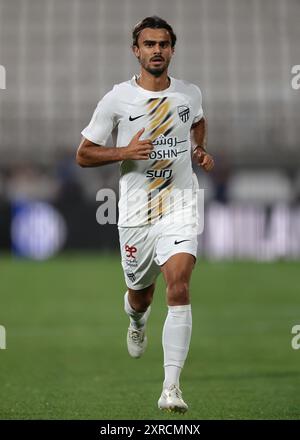 Monza, Italien, 7. August 2024. Jota von Al-Ittihad während des Freundschaftsspiels vor der Saison im U-Power Stadium in Monza. Der Bildnachweis sollte lauten: Jonathan Moscrop / Sportimage Stockfoto