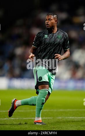 Sheffield United's Rhian Brewster während des Sky Bet Championship Matches in Deepdale, Preston. Bilddatum: Freitag, 9. August 2024. Stockfoto