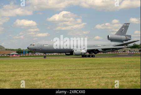 USAF KC-10 Extender, Ankunft am Royal International Air Tattoo 2024 Stockfoto