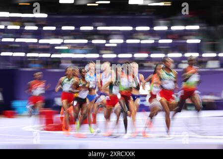 Saint-Denis, Frankreich. August 2024. Allgemeine Ansicht Leichtathletik : 10000 m bei den Olympischen Spielen 2024 in Paris im Stade de France in Saint-Denis, Frankreich. Quelle: Yohei Osada/AFLO SPORT/Alamy Live News Stockfoto