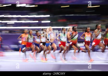 Saint-Denis, Frankreich. August 2024. Allgemeine Ansicht Leichtathletik : 10000 m bei den Olympischen Spielen 2024 in Paris im Stade de France in Saint-Denis, Frankreich. Quelle: Yohei Osada/AFLO SPORT/Alamy Live News Stockfoto