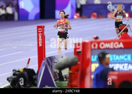 Saint-Denis, Frankreich. August 2024. Haruka Kokai (JPN) Leichtathletik : Frauen 10000 m bei den Olympischen Spielen 2024 in Paris im Stade de France in Saint-Denis, Frankreich. Quelle: Yohei Osada/AFLO SPORT/Alamy Live News Stockfoto