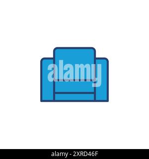 Vektor des Sofasymbols. Abbildung des Sofasymbols Stock Vektor