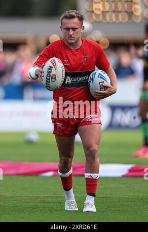 Kingston upon Hull, Großbritannien. August 2024. Jez Litten von Hull KR während des Spiels Hull KR gegen Castleford Tigers in der Sewell Group Craven Park, Kingston upon Hull, Großbritannien, 9. August 2024 (Foto: Mark Cosgrove/News Images) in Kingston upon Hull, Großbritannien am 9. August 2024. (Foto: Mark Cosgrove/News Images/SIPA USA) Credit: SIPA USA/Alamy Live News Stockfoto