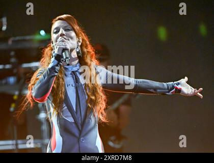 LONDON, GROSSBRITANNIEN. August 2024. Jess Glynne trat beim South Facing Festival 2024 im Crystal Palace Bowl in London auf. Quelle: Siehe Li/Picture Capital/Alamy Live News Stockfoto