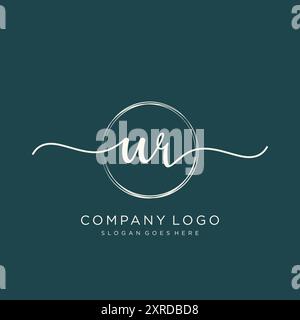 Ururerste Handschrift Logodesign Stock Vektor