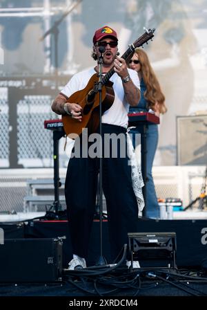 London, Großbritannien. August 2024. Cian Ducrot tritt live beim South Facing Festival auf. Quelle: Lounisphotography/Alamy Live News Stockfoto