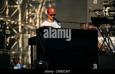 London, Großbritannien. August 2024. Cian Ducrot tritt live beim South Facing Festival auf. Quelle: Lounisphotography/Alamy Live News Stockfoto