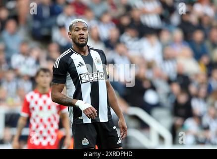 Newcastle upon Tyne, Großbritannien. August 2024. Joelinton von Newcastle United während des Freundschaftsspiels vor der Saison im St. James' Park, Newcastle upon Tyne. Der Bildnachweis sollte lauten: Scott Heppell/Sportimage Credit: Sportimage Ltd/Alamy Live News Stockfoto