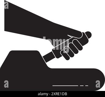 Symbol für Handbremse, Abbildung des Elements Stock Vektor