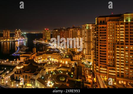 Luftaufnahme von Peral Qatar Porto Arabien Stockfoto