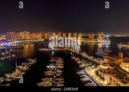 Luftaufnahme von Peral Qatar Porto Arabien Stockfoto