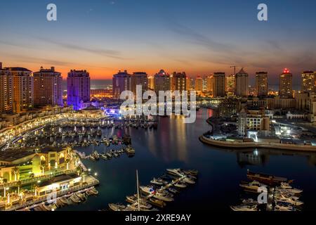 Luftaufnahme von Peral Qatar Porto Arabien Stockfoto