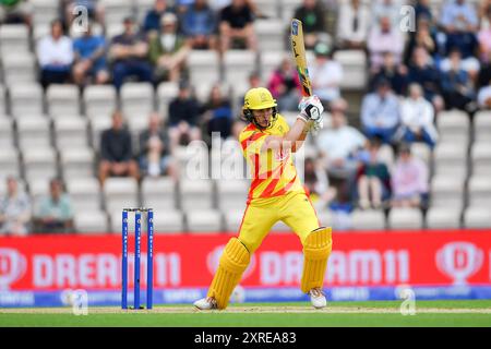 Southampton, Großbritannien. August 2024. NAT Sciver-Brunt von Trent Rockets, die während des Hundred Women's Match zwischen Southern Brave und Trent Rockets im Utilita Bowl antraten. Quelle: Dave Vokes/Alamy Live News Stockfoto