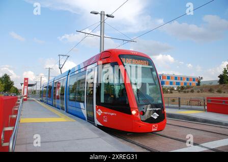 Metro Ligero, Prado del Espino Station. Boadilla del Monte, Provinz Madrid, Spanien. Stockfoto