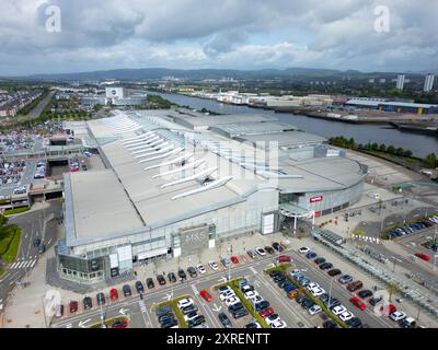 Aus der Vogelperspektive des Einkaufszentrums Braehead in Glasgow, Schottland, Großbritannien Stockfoto