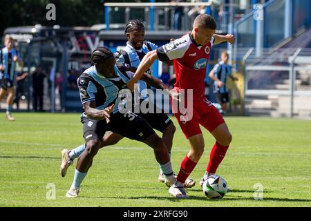 Fußball 3. Liga, Saison 2024/25, 2. Spieltag: Waldhof Mannheim gegen Viktoria Köln Stockfoto