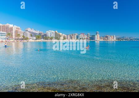 Platja de la Fossa, Calp, Comunidad Valenciana, Viertel Alicante, Costa Blanca, Spanien Stockfoto