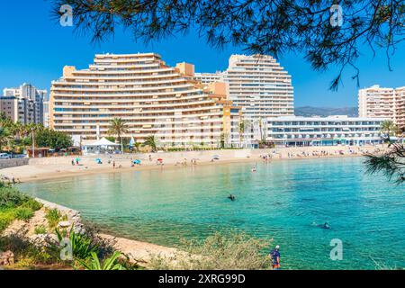 Platja de la Fossa, Calp, Comunidad Valenciana, Viertel Alicante, Costa Blanca, Spanien Stockfoto