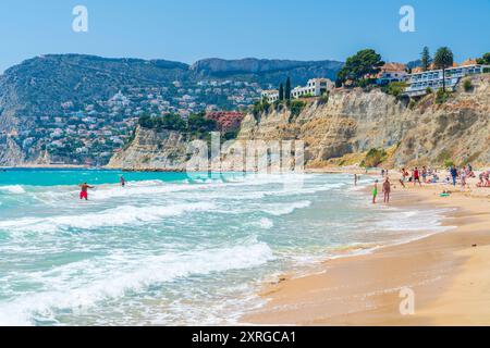 Playa del Arenal-Bol, Calp, Comunidad Valenciana, Viertel Alicante, Costa Blanca, Spanien Stockfoto