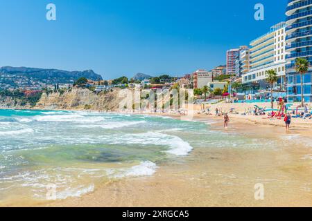 Playa del Arenal-Bol, Calp, Comunidad Valenciana, Viertel Alicante, Costa Blanca, Spanien Stockfoto