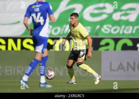 Wigan, England. August 2024. Lloyd Jones von Charlton Athletic während des Spiels zwischen Wigan Athletic und Charlton Athletic im Brick Community Stadium. Kyle Andrews/Alamy Live News Stockfoto