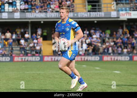 Leeds, Großbritannien. August 2024. AMT Headingley Rugby Stadium, Leeds, West Yorkshire, 10. August 2024. Betfred Super League Leeds Rhinos gegen Wigan Warriors Lachie Miller of Leeds Rhinos Credit: Touchlinepics/Alamy Live News Stockfoto