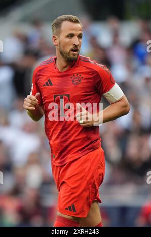 Harry Kane des FC Bayern München während des Freundschaftsspiels vor der Saison im Tottenham Hotspur Stadium in London. Bilddatum: Samstag, 10. August 2024. Stockfoto