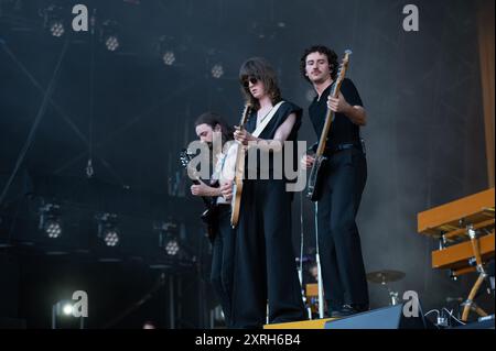 London, Vereinigtes Königreich. August 2024. Blüten auf der Bühne des Gunnersbury Festivals 2024 vor Tom Grennan. Cristina Massei/Alamy Live News Stockfoto