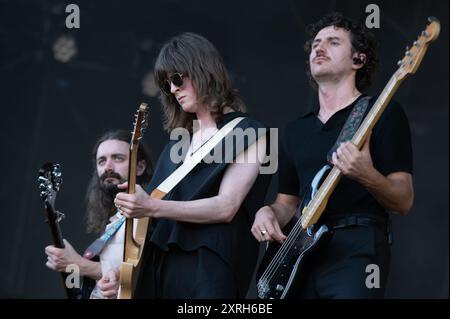 London, Vereinigtes Königreich. August 2024. Blüten auf der Bühne des Gunnersbury Festivals 2024 vor Tom Grennan. Cristina Massei/Alamy Live News Stockfoto