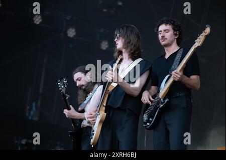 London, Vereinigtes Königreich. August 2024. Blüten auf der Bühne des Gunnersbury Festivals 2024 vor Tom Grennan. Cristina Massei/Alamy Live News Stockfoto