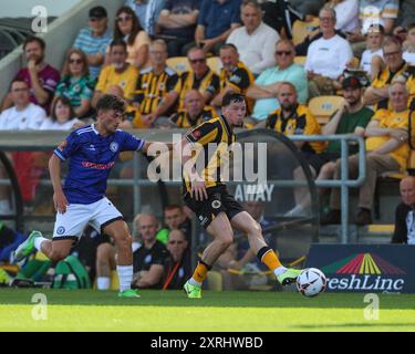 Boston, Großbritannien, 10. August 2024.Mitch Roberts von Boston United, während Boston United vs Rochdale Vanarama National League, Jakemans Community Stadium Stockfoto