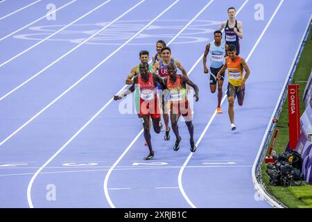 WANYONYI Emmanuel aus Kenia, AROP Marco aus Kanada, Athletics Men&#39;s 800-m-Finale während der Olympischen Spiele 2024 in Paris am 10. August 2024 im State de France in Saint Denis, Frankreich Stockfoto