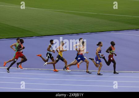 WANYONYI Emmanuel von Kenia, TUAL Gabriel von Frankreich, Athletics Men&#39;s 800-m-Finale während der Olympischen Spiele 2024 in Paris am 10. August 2024 im State de France in Saint Denis, Frankreich Stockfoto