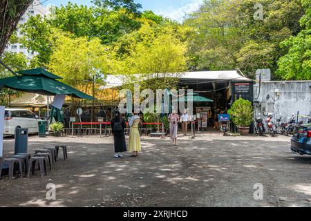 Außenansicht des Restaurants Fu er Dai in George Town, Penang, Malaysia. Stockfoto