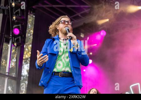 San Francisco, USA. August 2024. Allen Stone während des Outside Lands Music Festivals am 10. August 2024 in San Francisco, Kalifornien (Foto: Daniel DeSlover/SIPA USA) Credit: SIPA USA/Alamy Live News Stockfoto