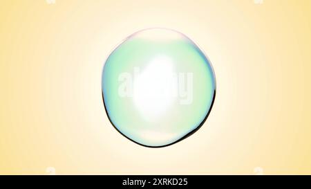 3D transparente realistische Seifenblasen 3D-Rendering Stockfoto