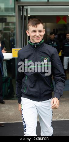 August 2024. Billy Loughnane beim Dubai Duty Free Shergar Cup auf der Ascot Racecourse in Berkshire. Kredit: Maureen McLean/Alamy Stockfoto