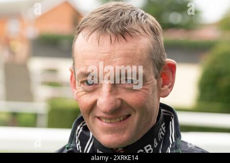 August 2024. Seamie Heffernan, ein großartiger Jockey des britischen und irischen Teams beim Dubai Duty Free Shergar Cup auf der Ascot Racecourse in Berkshire. Kredit: Maureen McLean/Alamy Stockfoto