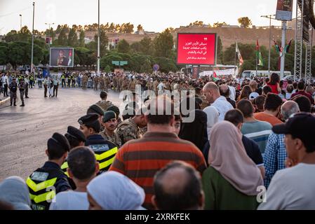 Amman, Jordanien - 9. Juni 2024: Jordanisches Jubiläum des Königs Abdullah. Stockfoto