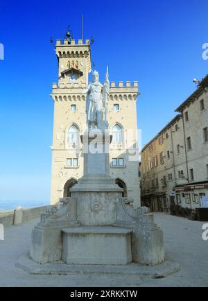 San Marino, San Marino - 08.04.2014 - Platz der Freiheit Stockfoto